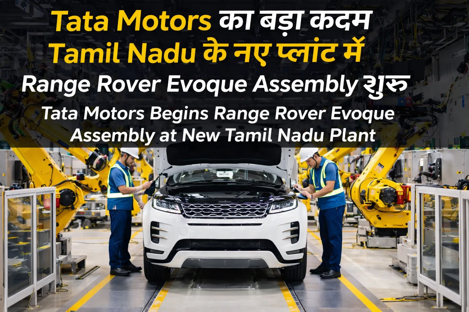 Tata Motors का बड़ा कदम: Tamil Nadu के नए Manufacturing Plant में Range Rover Evoque Assembly शुरू
