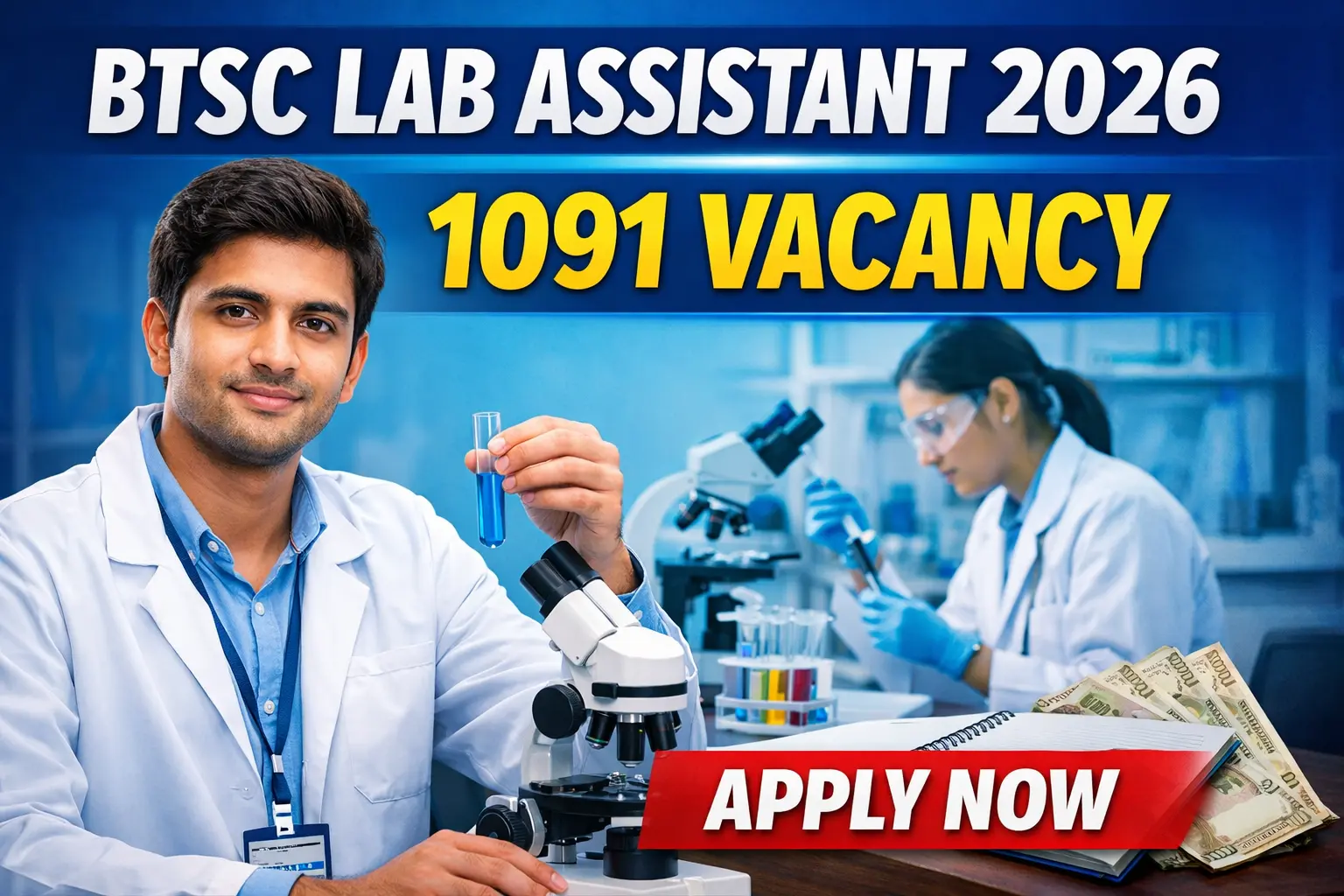 BTSC Laboratory Assistant Recruitment 2026: बिहार में निकली बंपर भर्ती, सरकारी नौकरी का शानदार मौका