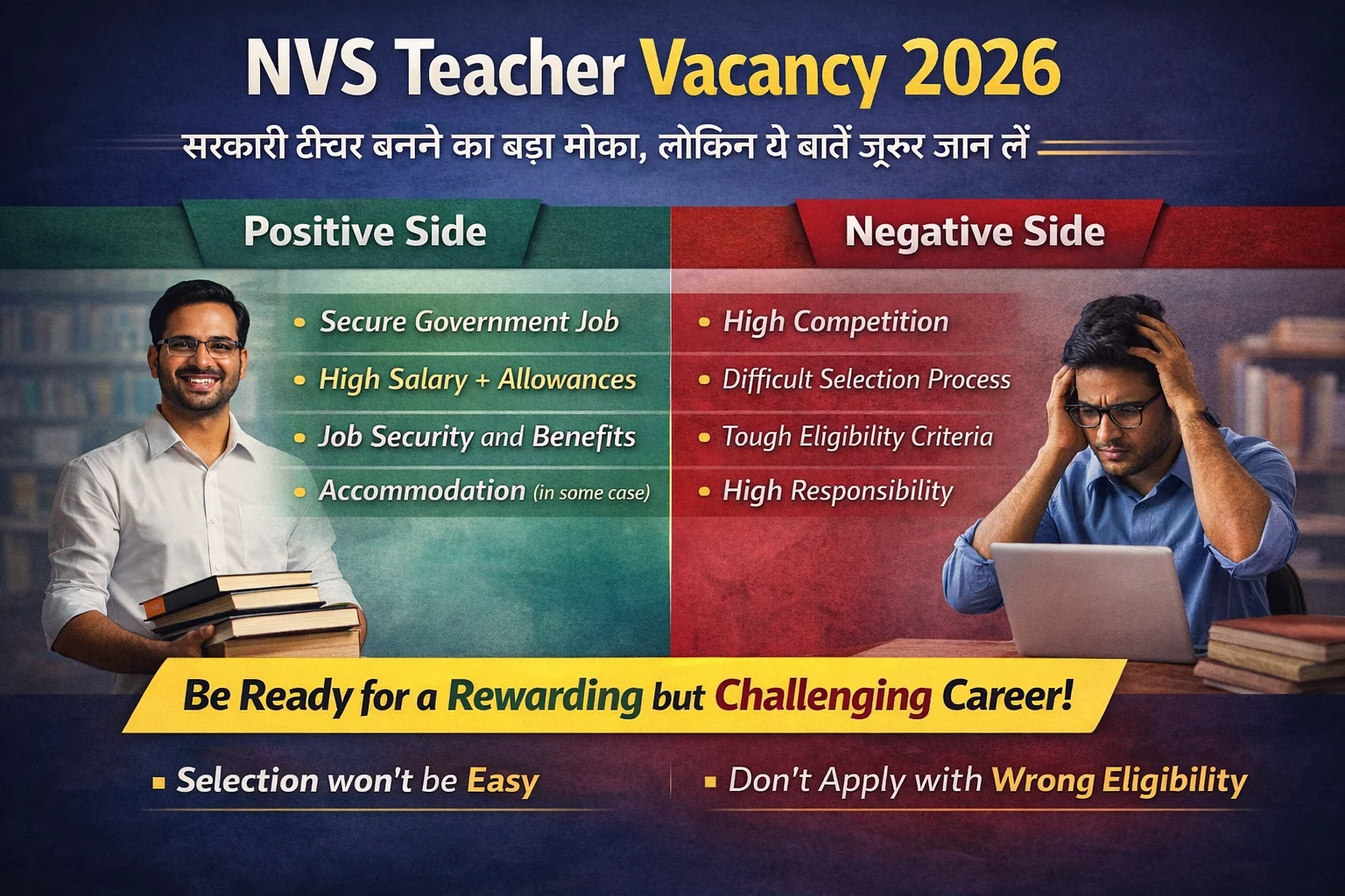 NVS Teacher Vacancy 2026: PGT, TGT भर्ती शुरू, अब सरकारी टीचर बनने का शानदार मौका