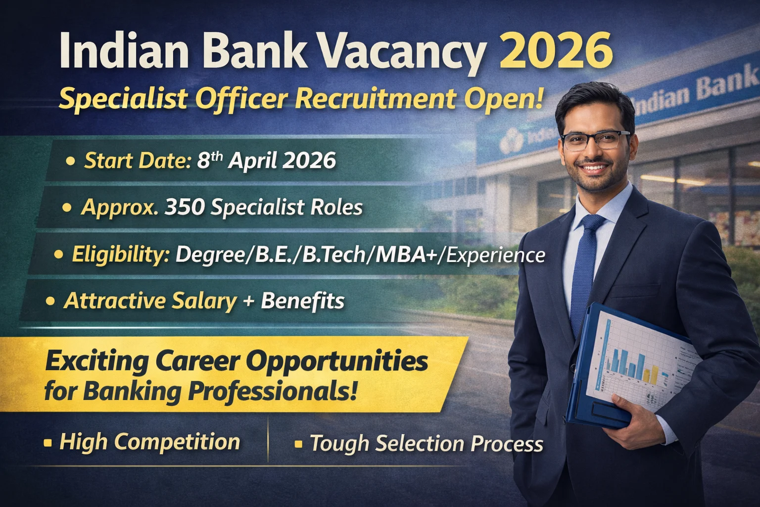 Indian Bank Vacancy 2026: Specialist Officer भर्ती शुरू, मौका शानदार है लेकिन तैयारी मजबूत होनी चाहिए