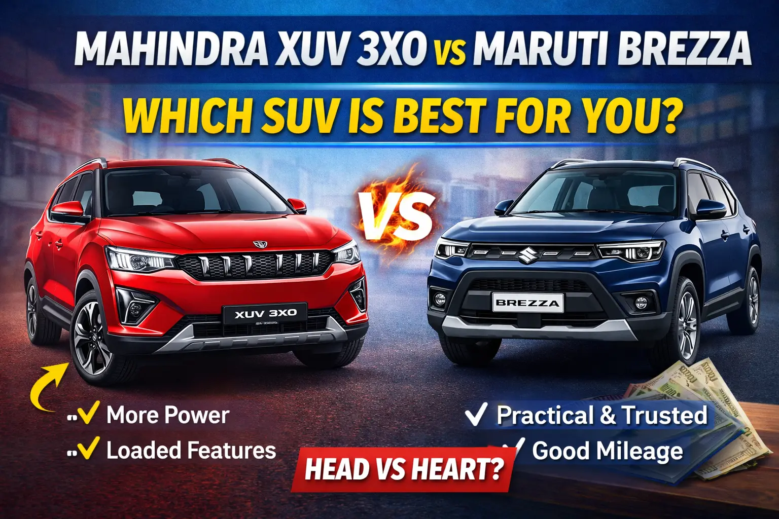 Mahindra XUV 3XO vs Maruti Brezza: दिल क्या कहता है और दिमाग क्या… SUV लेने से पहले सच जान लो